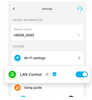 govee device settings