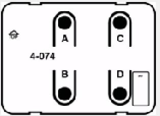 Nikobus Switch with 4 buttons